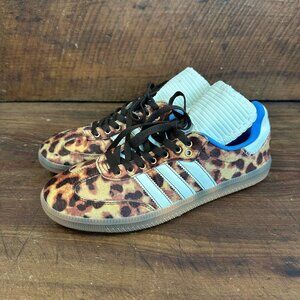 Adidas x Wales Bonner Samba Pony Sneaker Leopard Print Men's 9 Women's 10